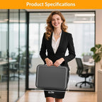 onvvippiv Hard Case Fireproof Document Box, Important File Organizer with Lock Waterproof Zipper, Portable Home Office Travel