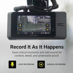 Thinkware ARC Dual Dash Cam Front & Rear 2K QHD, 2.7” LCD Touchscreen, 130° Wide Angle, GPS, Wi-Fi, Super Night Vision, Smart