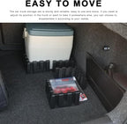 4PCS Multipurpose Cargo Organizer Blocks, Plastic Car Trunk Storage Organizer Blocks Used with Wool Carpet, Adjustable Trunk Divider