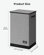 SOLEDI Laundry Hamper with Lid 90L Large & Tall Collapsible Laundry Basket, Clothes Hamper with Bag Removable Easy to Carry, 