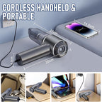 Car Vacuum Portable Cordless 20000PA High power Mini Vacuum Cleaner 4-in-1 Compressed Air Duster & Air Blower & Pump Hand Hel