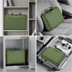 DocSafe Fireproof File Organizer with Lock, Hard-Shell Case Fireproof Document Box with 13 Pocket Accordion File Folder, Port