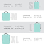 PANDA JOYS 4 Set Compression Packing Cubes Travel - Travel Accessories Expandable Packing Organizers for Carry On - Essential