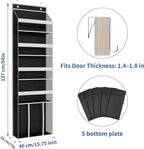 KYEVIS Over The Door Hat Organizer for Baseball Caps - Holds up 60 Hat Rack with Extra Large Row for Cowboy, Hat Storage for 