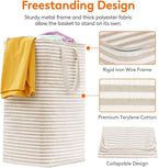 Lifewit 3 Pack Laundry Basket 80L Each, Collapsible Clothes Hamper with Reinforced Handles, Freestanding Waterproof Design fo