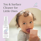 Littley Toy & Surface Cleaner | Alcohol-Free HOCl Spray for Baby Toys & High-Touch Surfaces | Fragrance-Free Formula | Gentle