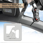 for Garmin Dash Cam Mount,Compatible with Garmin Mini/Mini 2/Mini 3/45/46/47/55/56/57/65W/66W/67W/Tandem/ X110/X210/X310 etc Dash Cam,Aluminum Rearview Mirror Bracket Kit (8.55mm Ball Heads)
