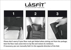 LASFIT Floor Mats for Jeep Grand Cherokee 2013-2015, for Dodge Durango 2013-2015 (Not for 6-seat), All Weather TPE Custom Fit Car Mats Floor Liners 1st & 2nd Row, Black