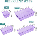 StorMiracle 25 PCS Drawer Organizer Set, 4 Varied Size Bathroom and kitchen Drawer cabinet organizer Trays, Clear Storage Bin