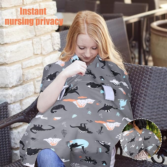 Rquite Car Seat Cover Baby, Carseat Covers Baby Boy, Minky Infant Car Seat Cover Winter, Peekaboo Opening Car Seat Canopy, Mu