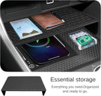 3PCS Center Console Organizer for Honda 2023 2024 2025 2026 CRV Accessories Middle Console Organizer CR-V Interior Armrest Insert Tray Hidden Storage Box Secret Compartment