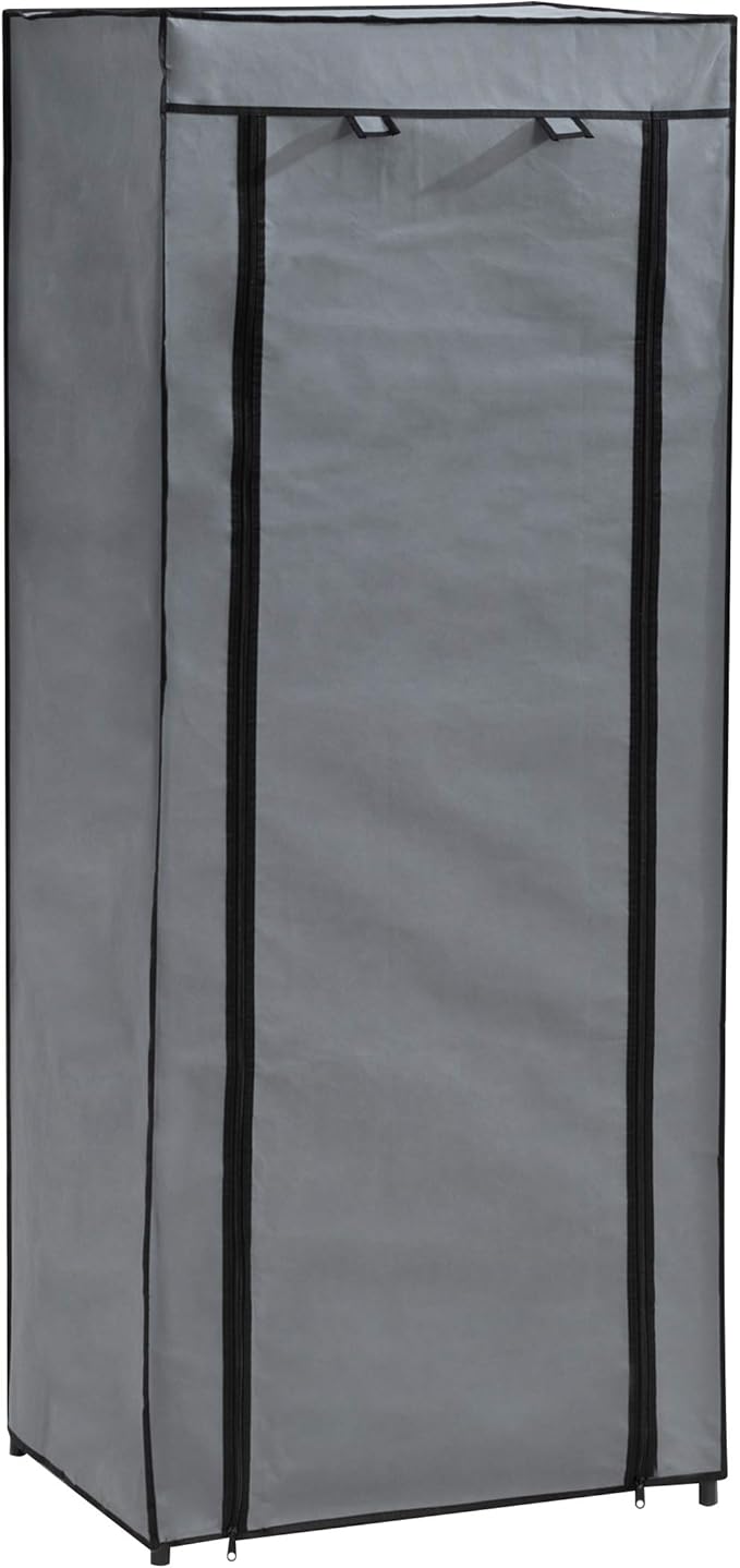 axentia Mobile Cabinet, Black/Grey, approx. 60 x 148 x 45 cm 132891