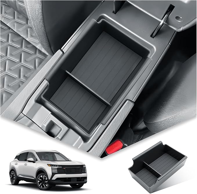 BIBIBO for 2025 Kicks Center Console Organizer 2025 Nissan Kicks S/SV/SR Console Tray 2025 Kicks Insert Glove Pallet Organizer 2025 Nissan Kicks Accessories 2025 Kicks Armrest Organizer