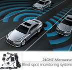 Auto Auxiliary Monitoring,24GHZ Blind Spot Detection Ultrasonic Sensor Kit Rear Cross Traffic Alert System for Car