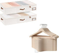 StorageWorks Extra Large Under Bed Storage Containers with Clothes Hanger 30 Pack