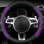 NBTEPEM Customized Auto Car Steering Wheel Cover for Honda Accord, Civic, CR-V, HR-V, Pilot, Microfiber Leather Sport Steerin
