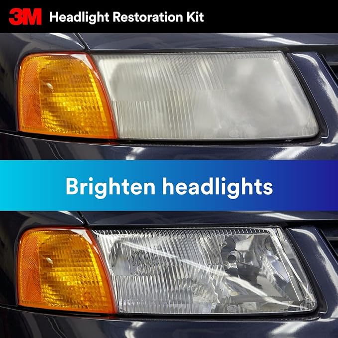 3M Headlight Lens Restoration System, 39008, 1 Kit, 2-Pack