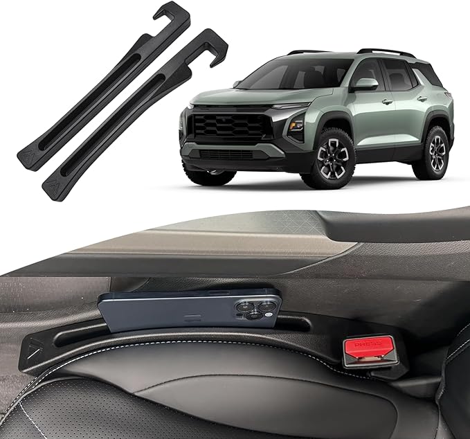 Chevy Equinox Seat Gap Filler, Car Seat Gap Filler Organizer Stop Things from Dropping Customized Interior Accessories for Ch