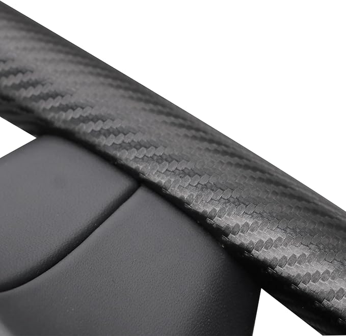MEWANT Hand Stitched White Leather Steering Wheel Cover Wrap for Tesla Model S 2021-2023 / Model X 2021-2023 Steering Wheel Accessories