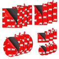 Double Sided Tape Heavy Duty 20PCS Adhesive Pads 1“ and 2” Squares Dots Rectangles Pack Strong Waterproof Mounting Tape for Dashboard Dash Cam Windshield Suction Cup Phone Holders Black