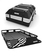 Garvee 64" x 39" Universal Roof Rack Basket, 200 Lbs Capacity Rooftop Cargo Carrier Basket with 21 Cubic Feet (52" x 39") Waterproof Luggage Bag, for Suvs, Trucks, Vehicles