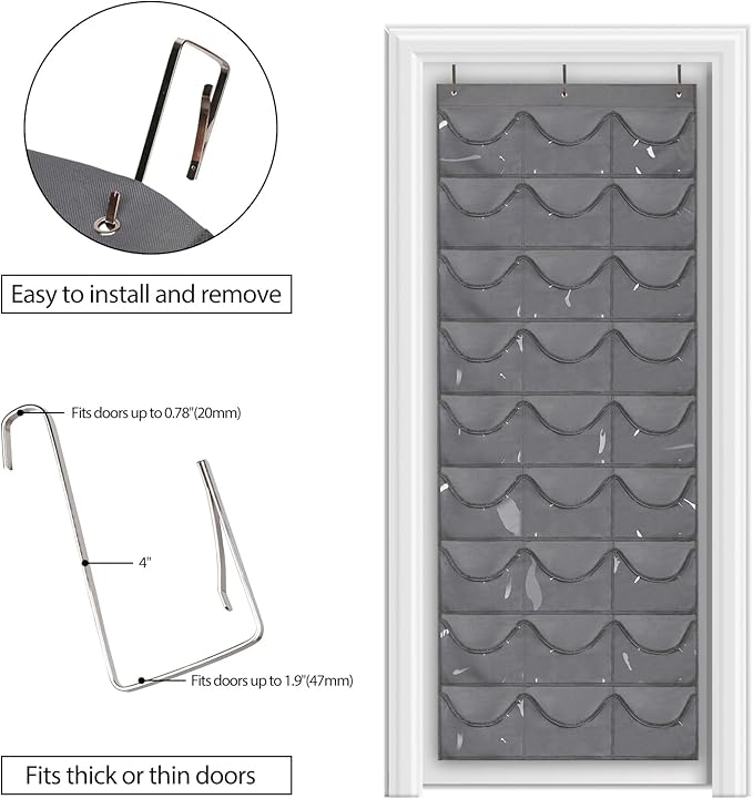 Dofilachy Hat Rack - Hat Organizer - Hat Racks for Baseball Caps, Visible Hat Holder - Baseball HatRack for Wall Door with 3 