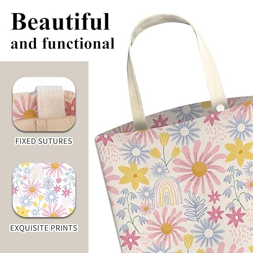 Car Trash Can, Cute Car Trash Bag, Hanging Car Organizer and Storage Bag, Trash Bin for Car Accessories, Vehicle, Travelling, Camping Cute Spring Flower