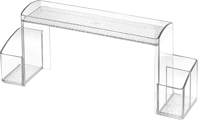 iDesign - 43130 Med+ Plastic High Rise Bathroom Medicine Cabinet Organizer, for Vanity, Prescriptions, Toothbrushes, Toothpas