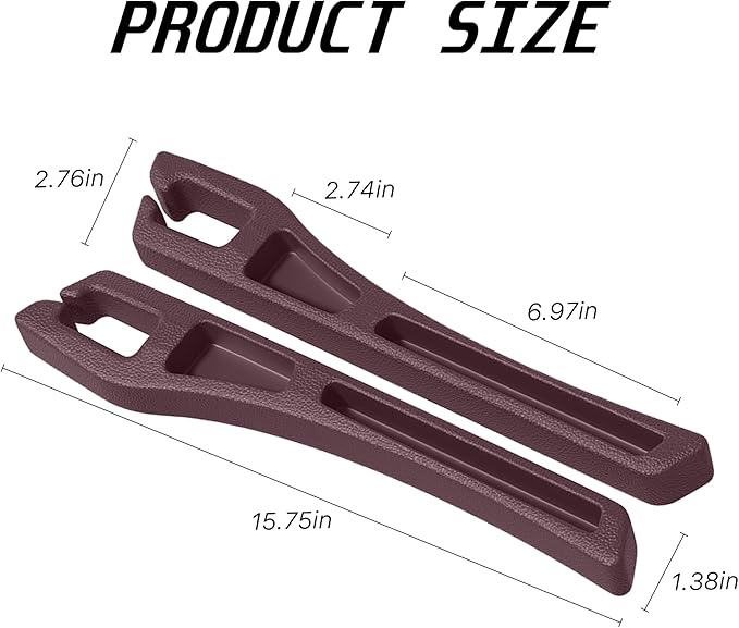 Car Seat Gap Filler Organizer, 2PCS Multifunctional Vehicle Fill Gap Blocker with Storage Slot Between Seat & Console, Anti-Drop Auto Interior Organization, Universal Fit (Red)