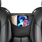 FLORICH Hanging Organizer Storage Between Seats, Premium Leather Headrest Hanging Storage Bag Front Seats, Barrier of Backseat Pet Kids