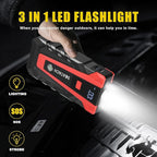 Scatach 5000A Jump Starter, 12V Jump Starter Battery Pack Portable (up to 9.0L Gasoline and 7.0L Diesel Engine), Car Battery
