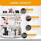 Makeup Organizer 360 Degree Rotating 7 Adjustable Layers Large Capacity Cosmetic Organizer Transparent Make Up Organizers and