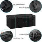 Hitch Mount Cargo Carrier Bag 100% Waterproof Cargo Traveling Bag for Car Truck SUV Vans' Hitch Trays, 12.5 Cubic Feet Heavy Duty Vehicle Soft Shell Safe Steady Durable Soft (Hitch Cargo Bag)