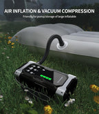 Upgraded 9000A Car Jump Starter with Air Inflator/Deflator Compressor, 9 in 1 Portable Jumper Box Power Pack Charger (All