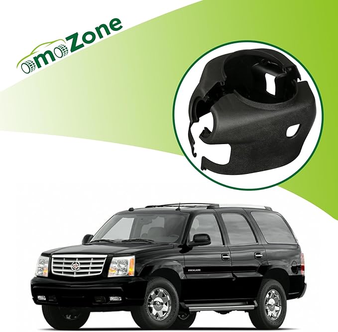 Upper & Lower Steering Column Trim Cover Kit Compatible with 2003-2007 Chevy Silverado Suburban Tahoe GMC Sierra Yukon Replaces 26089140