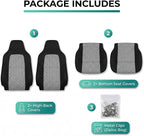 FH Group Automotive Front Car Seat Covers for SUV, Trucks, Sedan and More - Universal Fit Front High Back Design Interior Acc