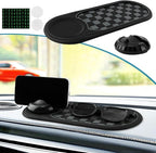 Multifunction Car Anti-Slip Mat, Car Dashboard Mobile Phone Holder, Anti Slip Mat Phone Holder and Temporary Parking Number P