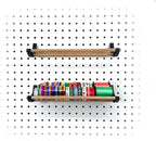 PEGGY Pegboard Accessory Hook and Dowel Organizer Storage for Tape, Steel Wire Spools, Ribbon, Crafts, Hobby, 12” kit (1PK Bl
