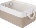 Storage Baskets for Shelves 13.8x9.8x6.7 Inch, Foldable Fabric Storage Bins with Handles, Small Storage Baskets for Organizin