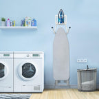 ORLESS Over The Door/Wall Mount Ironing Board Hanger, Laundry Room Iron and Ironing Caddy Board Storage Holder White