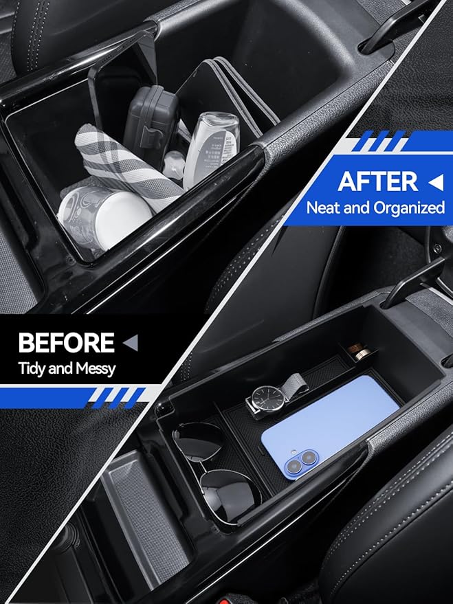 for Model 3 Center Console Organizer Armrest Tray Middle Storage Box Insert Container Durable ABS Plastic Accessories 2024 2025