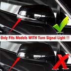 Moonlinks Compatible with Toyota RAV4 2019 2020 2021 2022 2023 2024 Right Side Mirror Cover Replacement, Glossy Black Right Passenger Side Door Rearview Mirror CapTrim for RAV4 RH