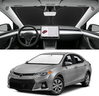 Custom Fit Windshield Sun Shade for Toyota Corolla 2014-2019, Blocks UV & Heat, Front Window Sunshade Accessorie, Easy Fold & Store Keep Your Car Cooler