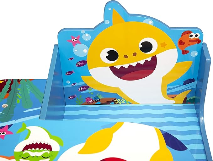 Baby Shark Chair Desk with Storage Bin - Ideal for Arts & Crafts, Snack Time, Homeschooling, Homework & More by Delta Childre