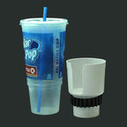 Gadjit Cup Keeper 2.0 (2 PK) Cup Holder Adapter w/Beverage Band Expander fits into car Cup Holders 2.5-3" Wide for Hydro Flas
