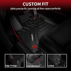 LASFIT Floor Mats Fit for Lexus NX NX200t NX300 NX300h 2021-2015 All Weather Floor Liners Custom Fit for Lexus NX All Models 2021 2020 2019 2018 2017 2016 2015 TPE Car Mats,Front and Rear Mats,Black