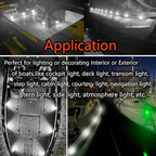 20 Pcs Rock Lights White Strip Lights Wheel Fender Well Underglow Led Lights for Cars Exterior Side Marker for Truck Golf Cart Wrangler RV RV SUV Offroad
