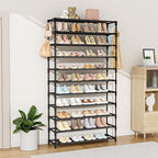 VILICK 11 Tiers Tall Wide Shoe Rack 55 Pairs Large Capacity Sturdy Durable Shoe Rack for Closet Metal Shoe Organizer Shelf wi