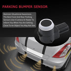 JDMSPEED Set of 4 Pcs Rear Bumper Backup Parking Sensor w/O-Ring Replacement for Chevrolet Cadillac GMC Chevy Saturn Buick Replaces 25961317 15239247 25961321 21995586 25962147 Parking Assist Sensors