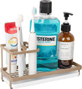 Toothbrush Holders for Bathrooms, Carbon Steel Tooth Brushing Holder Electric Toothbrush and Toothpaste Organizer Bathroom Ac
